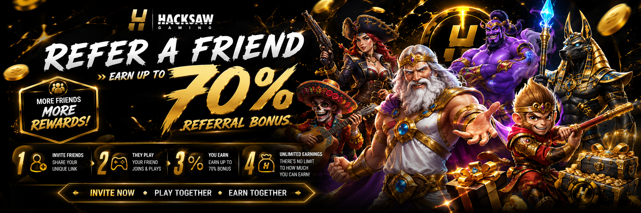 Referral Bonus 70% Extra
